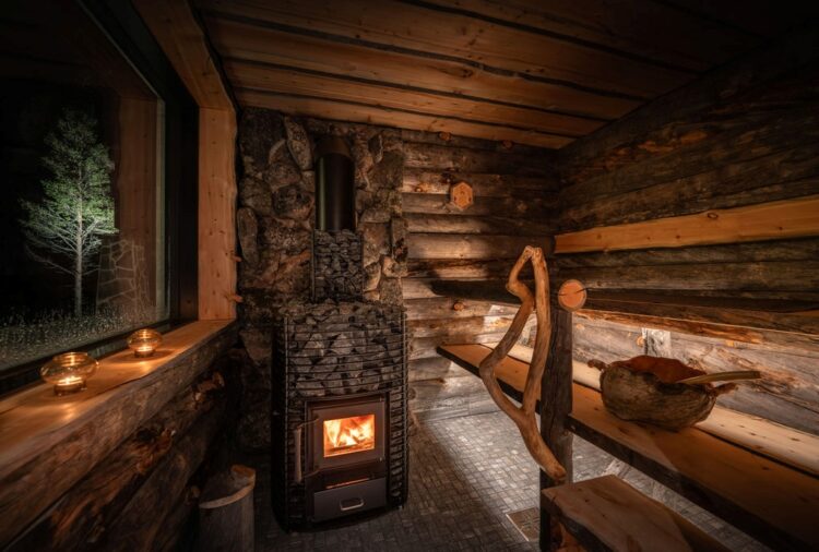 Taivas Lodge Luxus Lodge Lappland Mieten Sauna