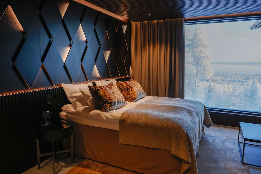 Taivas Lodge Luxus Lodge Lappland Mieten Schlafzimmer