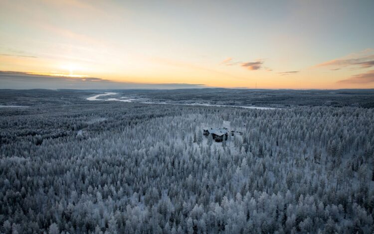 Taivas Lodge Luxus Lodge Lappland Mieten Umgebung