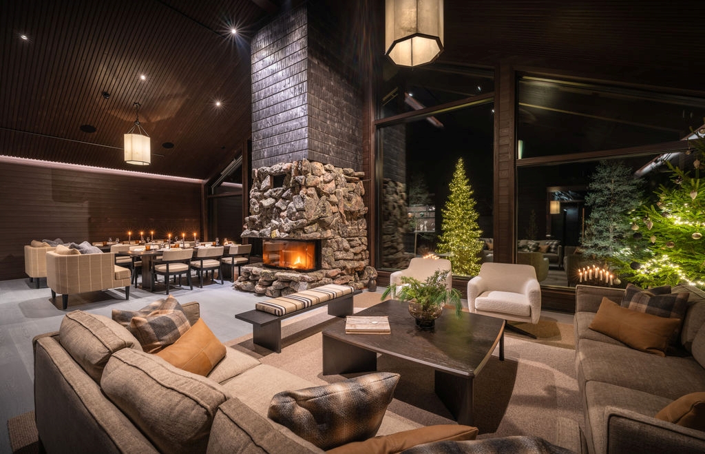 Taivas Lodge Luxus Lodge Lappland Mieten Wohnbereich