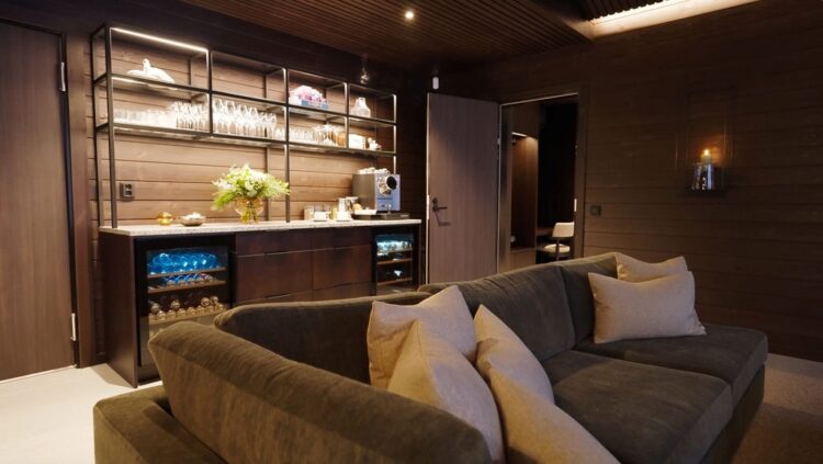 Taivas Villa Luxus Ferienhaus Lappland Mieten Minibar