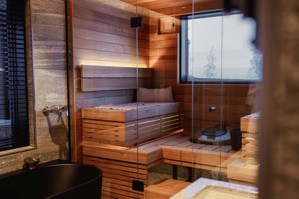 Taivas Villa Luxus Ferienhaus Lappland Mieten Spa