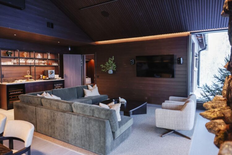 Taivas Villa Luxus Ferienhaus Lappland Mieten Tv Room