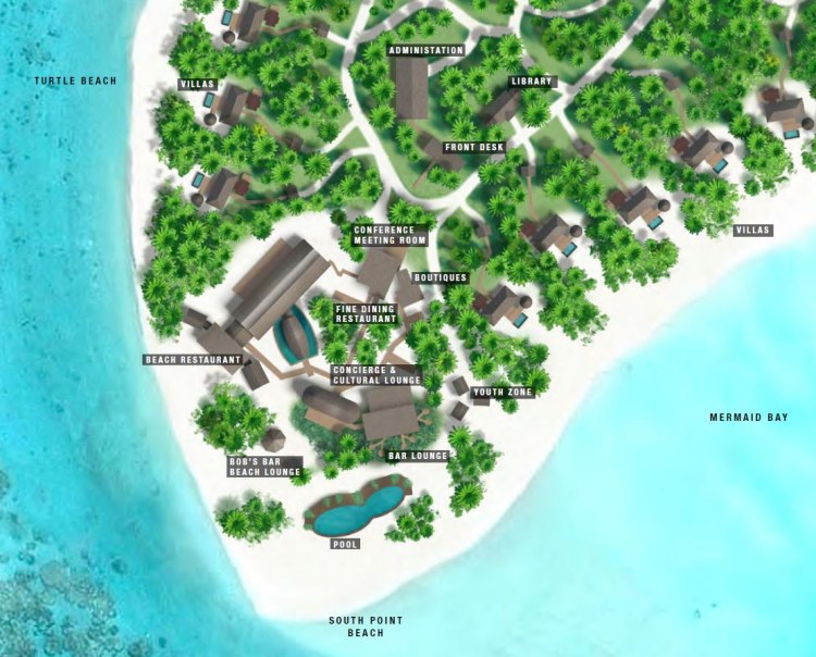 The Brando Resort Karte