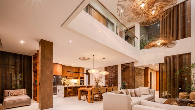 The Palm House Luxus Ferienhaus Bali Mieten Living