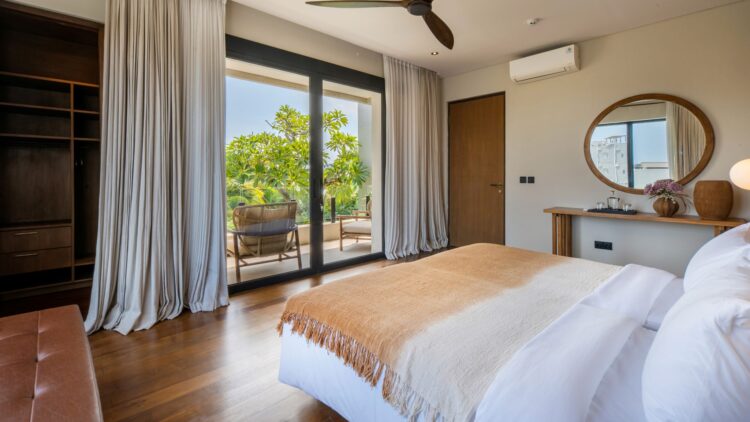 The Palm House Luxus Ferienhaus Bali Mieten Schlafzimmer