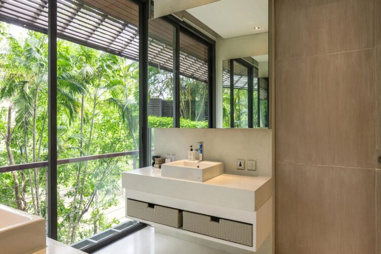 The View Luxuus Ferienhaus Koh Samui Am Meer Mieten Bad