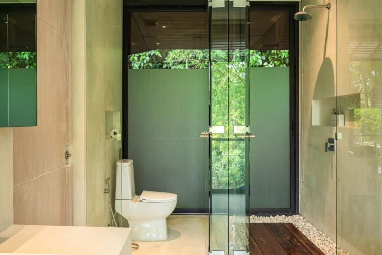 The View Luxuus Ferienvilla Koh Samui Am Meer Mieten Wc