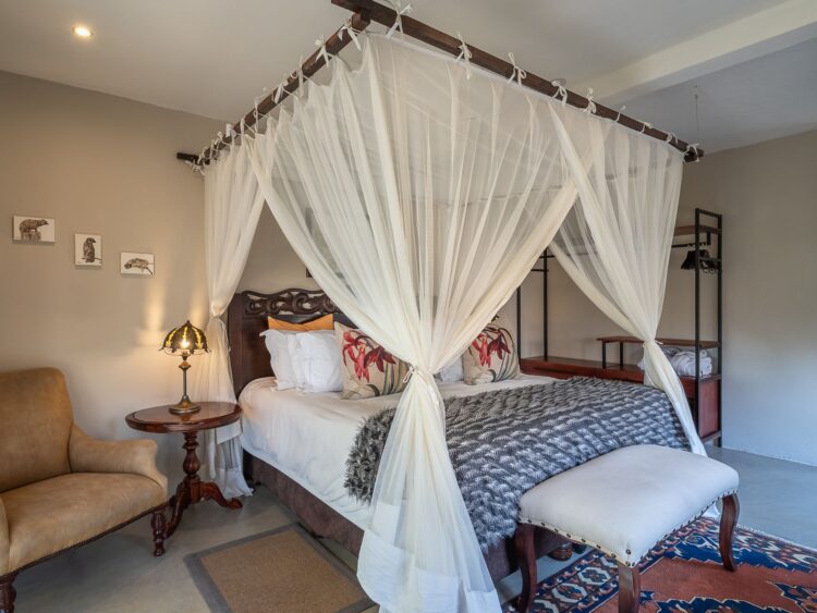 Tintswalo Manor Luxus Safari Lodge Südafrika Mieten Bett