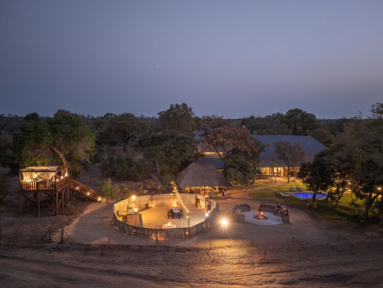 Tintswalo Manor Luxus Safari Lodge Südafrika Mieten Abends
