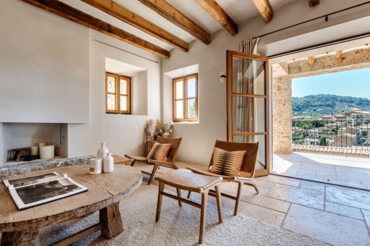 Tramuntana Hideaway Luxus Ferienhaus Mallorca Mieten Wohnzimmer