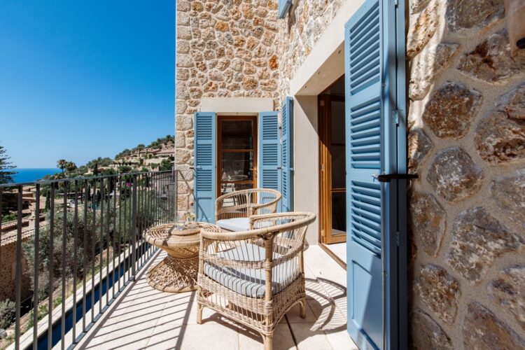 Tramuntana Hideaway Luxus Finca Mallorca Mieten Balkon