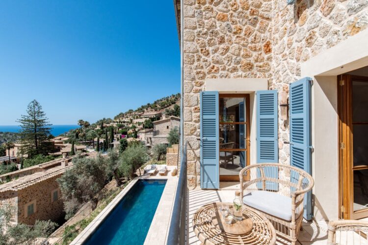 Tramuntana Hideaway Luxus Finca Mallorca Mieten Meerblick
