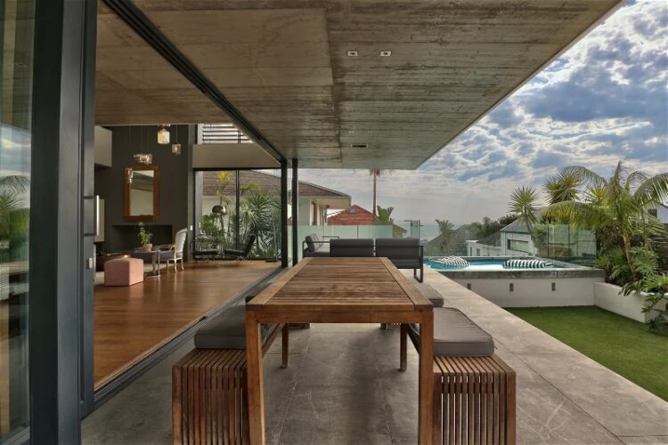 Urban Style Villa Luxus Ferienhaus Kapstadt Mieten Alfresco Essbereich
