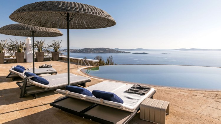 Ferinhaus auf Mykonos mieten mit Meerblick - Agia Sofia Retreat