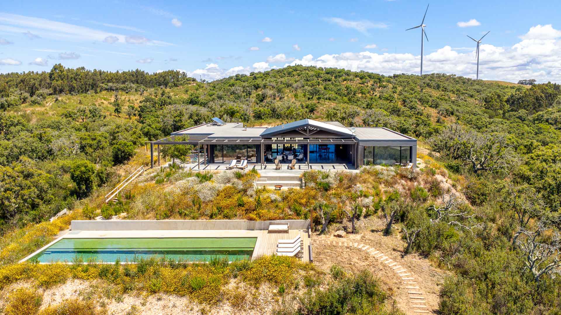 Villa Alentejo Luxus Ferienhaus Portugal Mieten Außenansicht