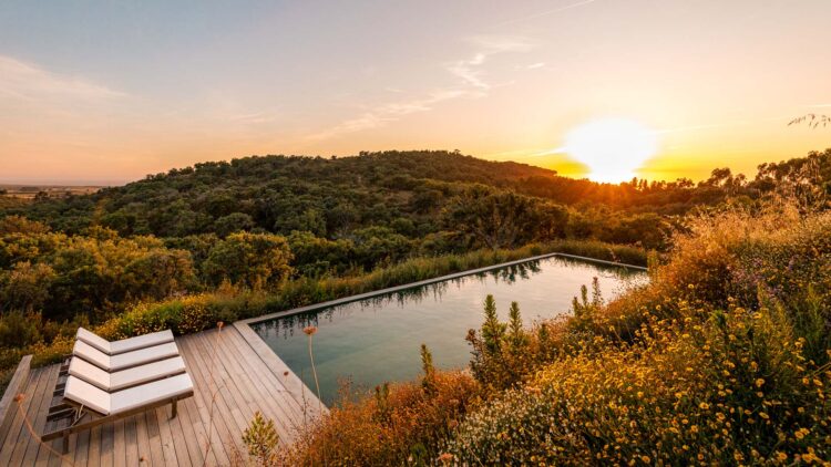 Villa Alentejo Luxus Ferienhaus Portugal Mieten Pooldeck