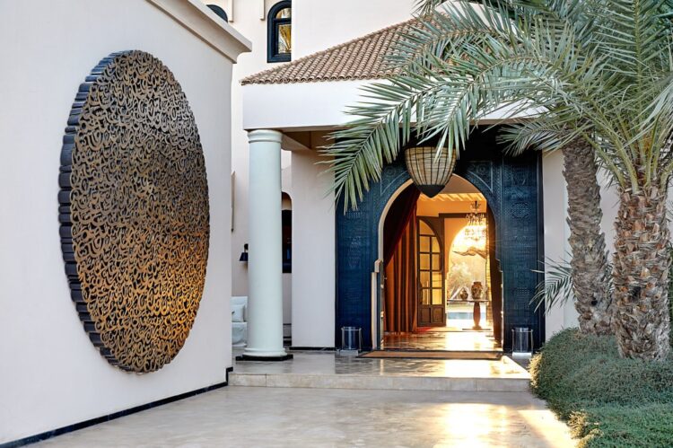 Villa Aljana Luxus Ferienhaus Marokko Mieten Eingang