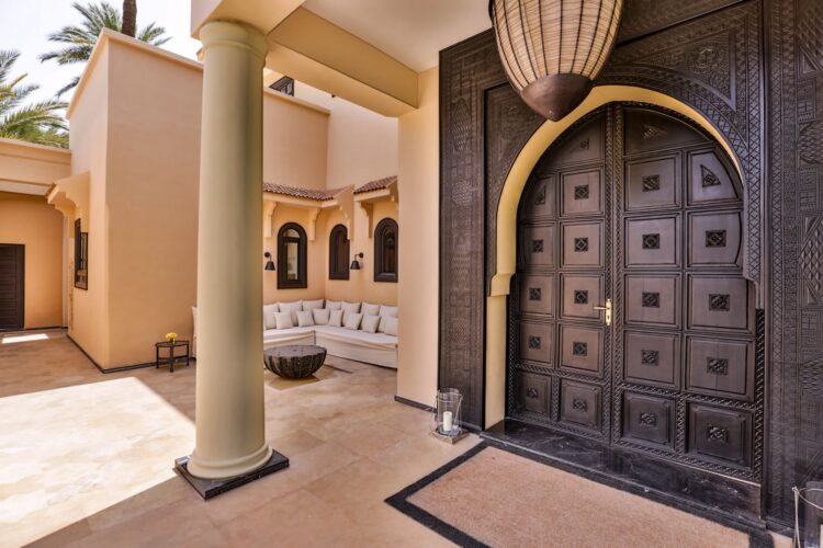 Villa Aljana Luxus Ferienhaus Marokko Mieten Eingangstür