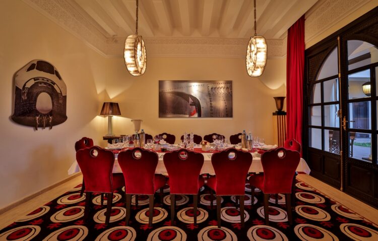 Villa Aljana Luxus Ferienhaus Marokko Mieten Esszimmer