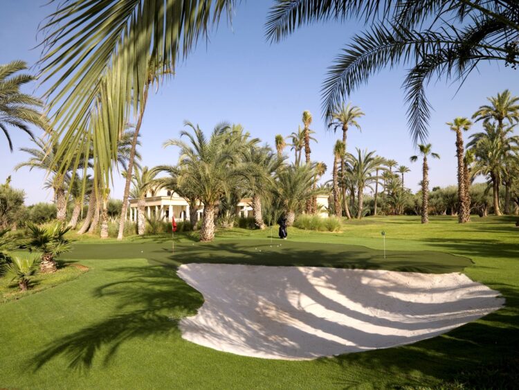 Villa Aljana Luxus Ferienhaus Marokko Mieten Putting Green