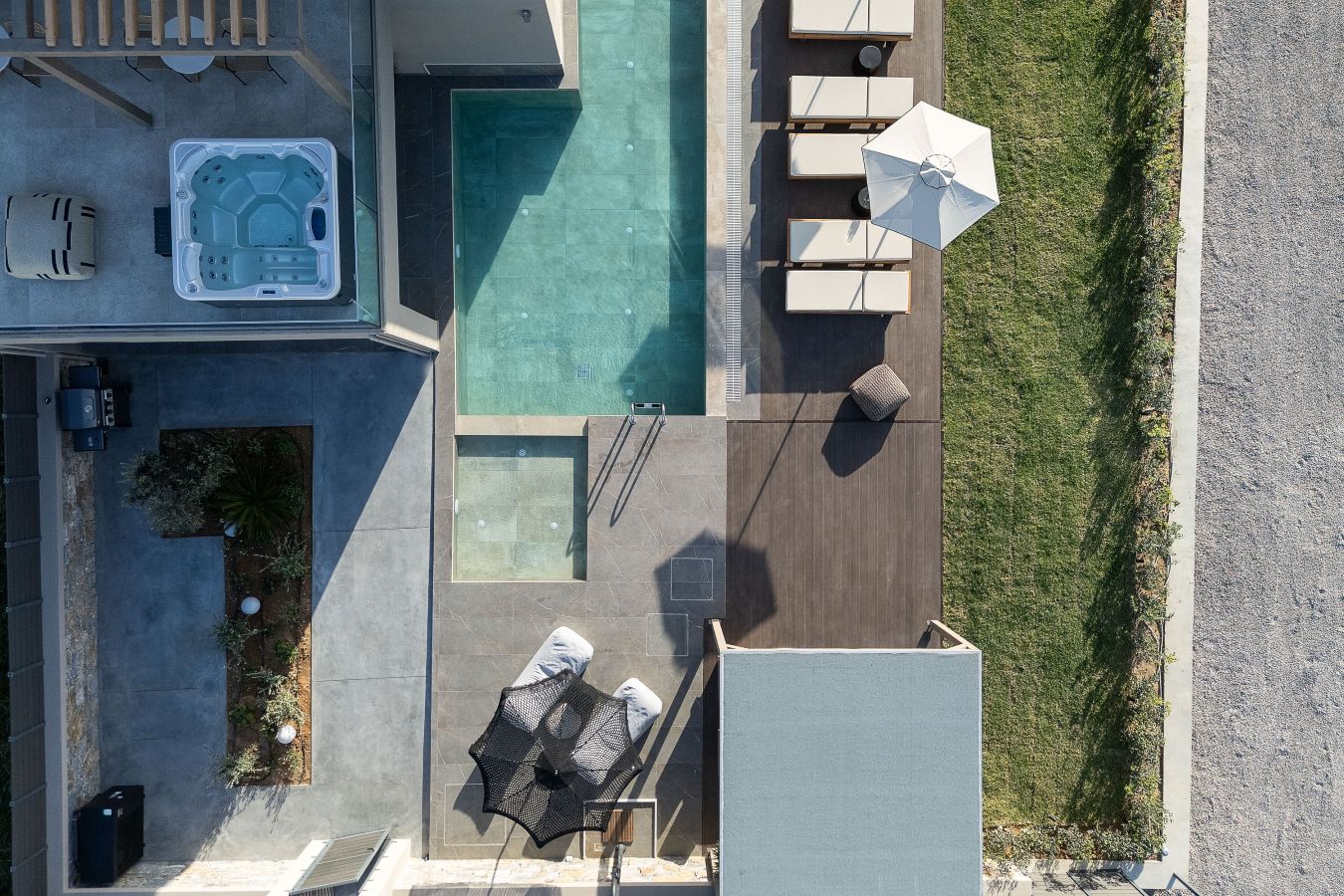 Villa Almyra Luxus Ferienhaus Kreta Am Meer Mieten Drohne