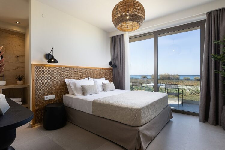Villa Almyra Luxus Ferienhaus Kreta Am Meer Mieten Schlafzimmer