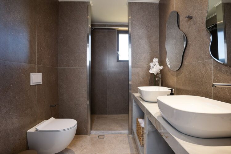 Villa Almyra Luxus Ferienhaus Kreta Am Meer Mieten Wc