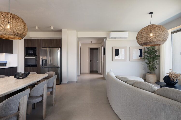 Villa Almyra Luxus Ferienhaus Kreta Am Meer Mieten Wohnbereich