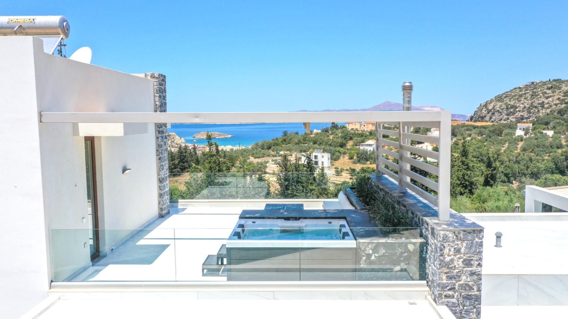 Villa Almyrida Luxus Ferienhaus Kreta Mieten Jacuzzi