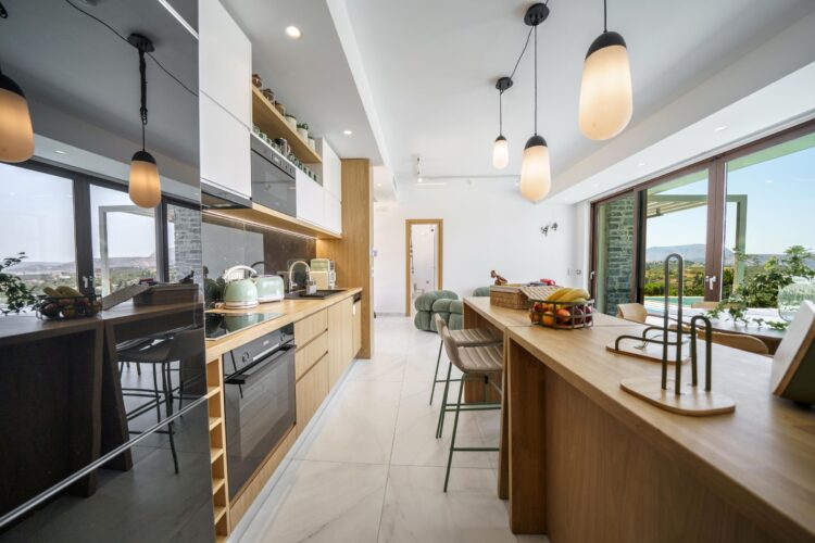 Villa Almyrida Luxus Ferienhaus Kreta Mieten Küche