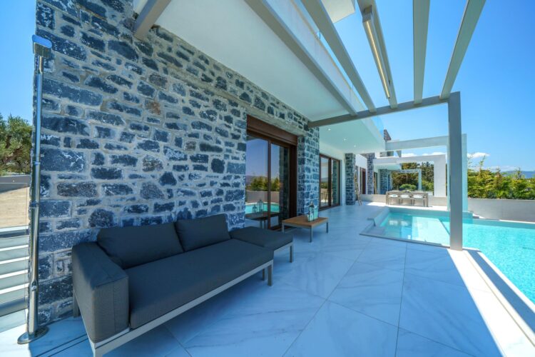 Villa Almyrida Luxus Ferienhaus Kreta Mieten Lounge