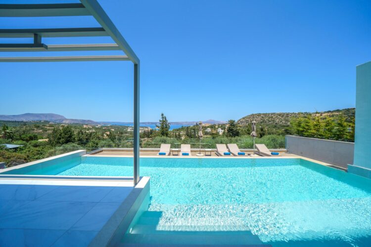 Villa Almyrida Luxus Ferienhaus Kreta Mieten Pool