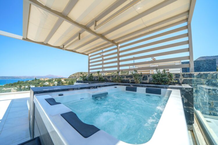 Villa Almyrida Luxus Ferienhaus Kreta Mieten Whirlpool