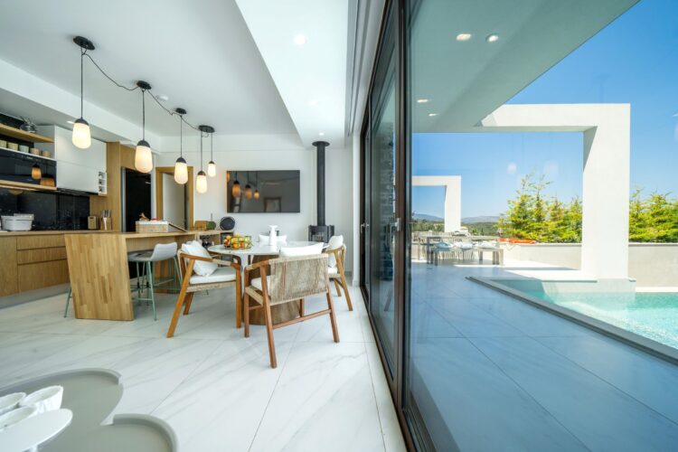 Villa Almyrida Luxus Ferienhaus Kreta Mieten Wohnbereich