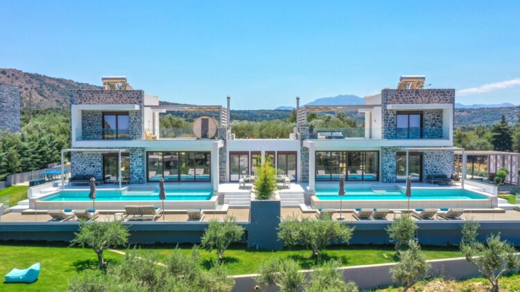 Villa Almyrida Luxus Ferienhaus Kreta Mieten Beide