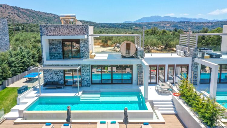 Villa Almyrida Luxus Ferienhaus Kreta Mieten Links