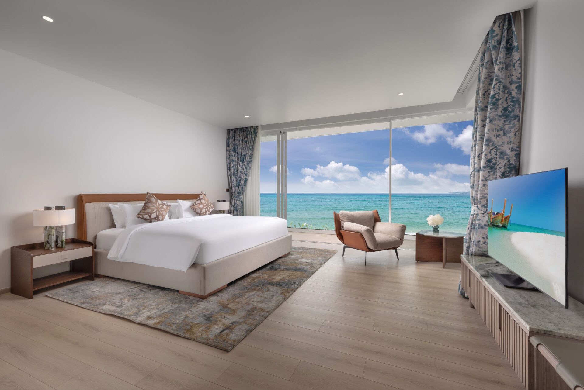 Villa Amann Luxus Ferienvilla Phuket Thailand Am Strand Mieten Master Bed