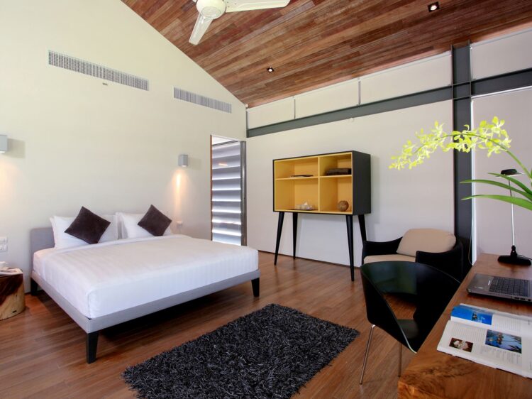 Villa Amarelo Luxus Ferienhaus Phuket Am Strand Mieten Schlafzimmer