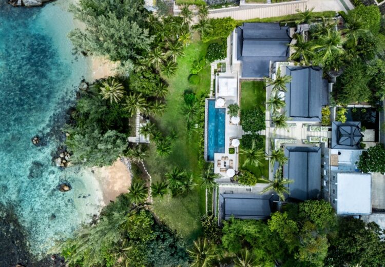 Villa Analaya Luxus Ferienhaus Phuket Mieten Drohne