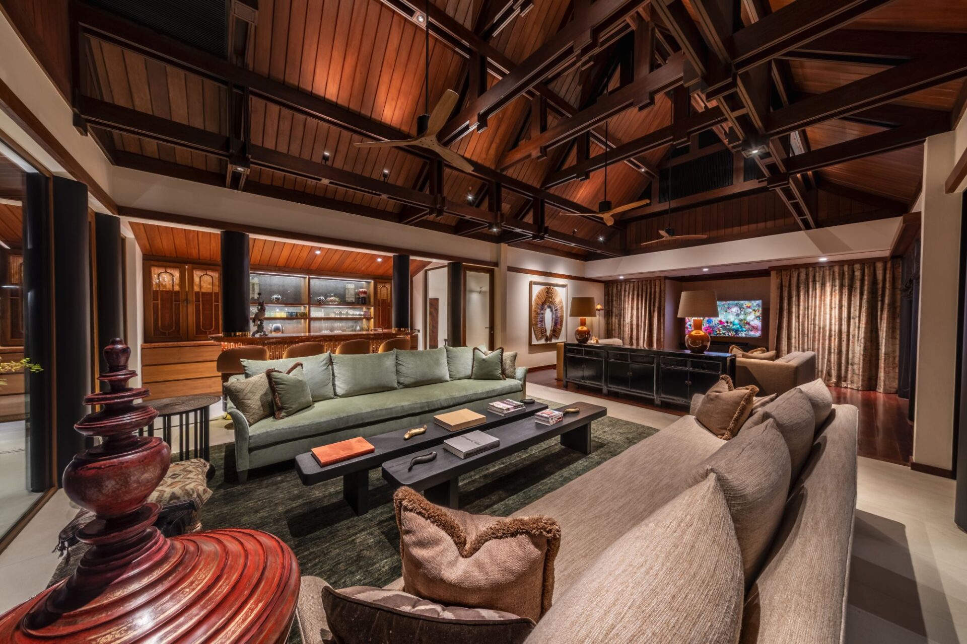 Villa Analaya Luxus Ferienhaus Phuket Mieten Living