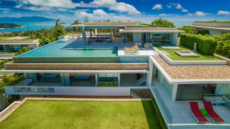 Villa Anavaya Luxus Ferienhaus Koh Samui Mit Pool Mieten Außenansicht