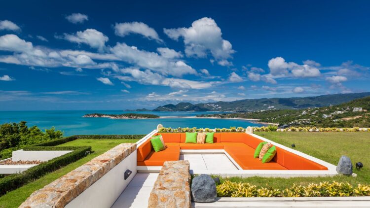 Villa Anavaya Luxus Ferienhaus Koh Samui Mit Pool Mieten Lounge Area