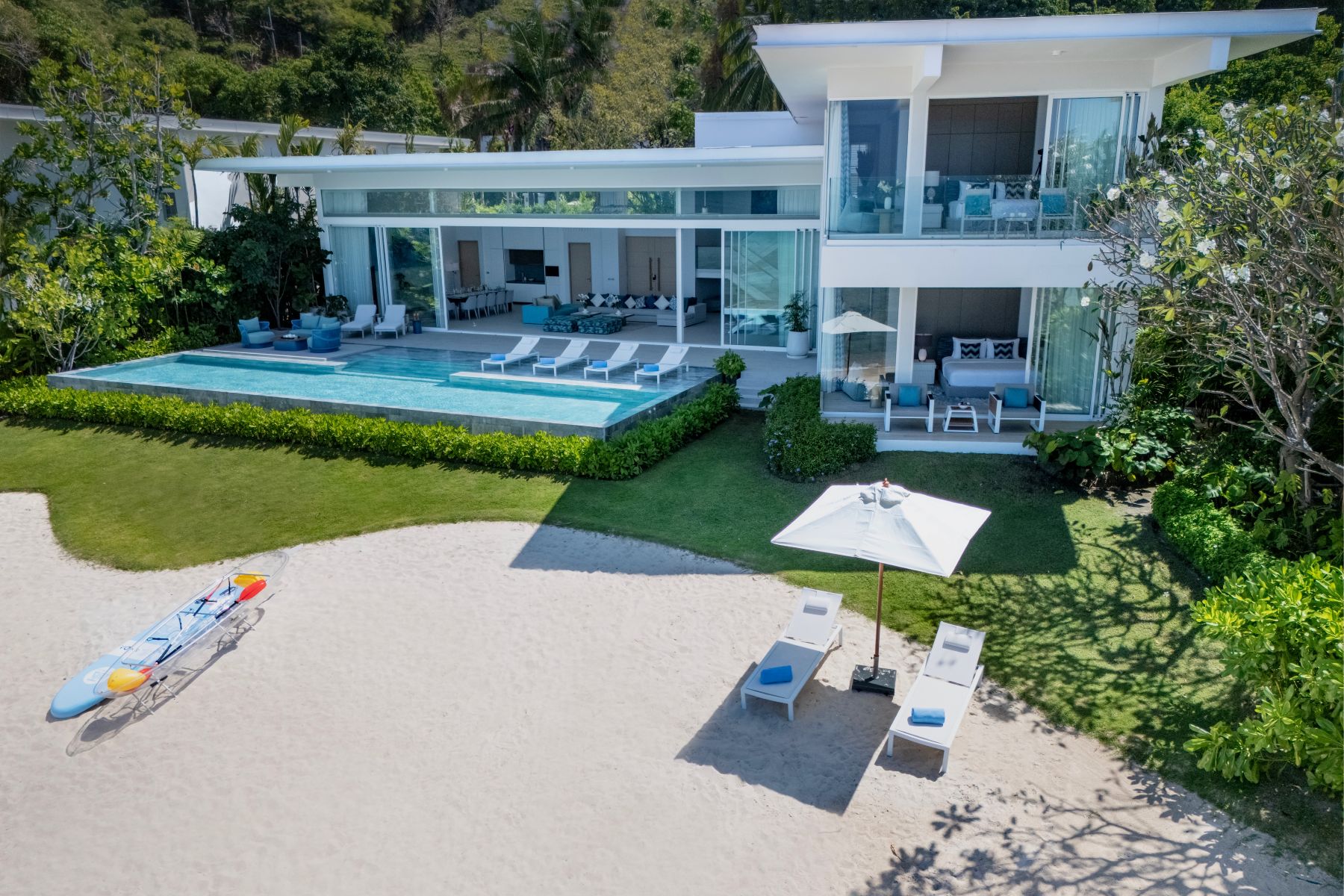 Villa Anda Luxus Ferienhaus Ohuket Thailand Am Strand Mieten Außenansicht