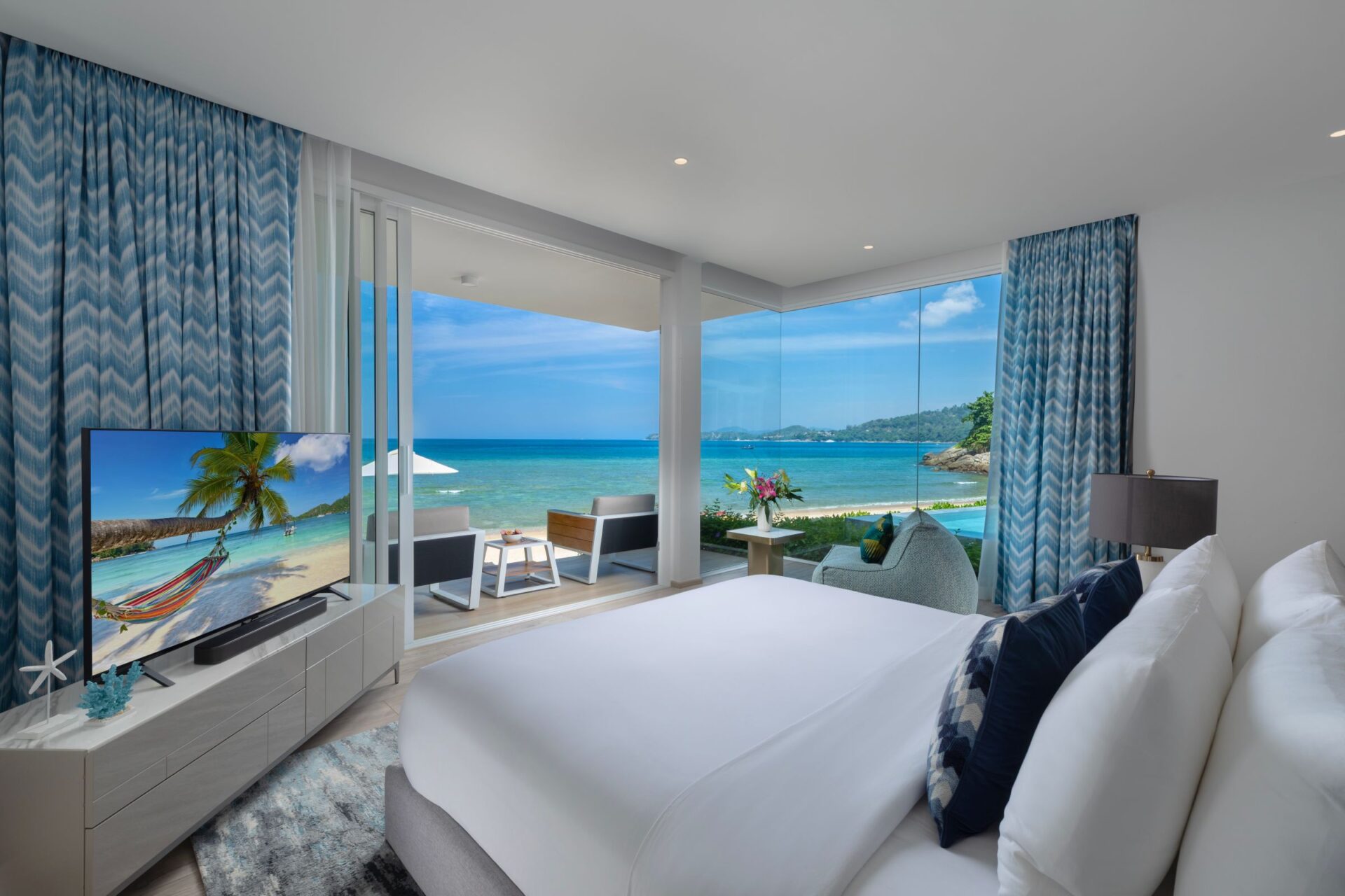 Villa Anda Luxus Ferienhaus Ohuket Thailand Am Strand Mieten Haupzschlafzimmer