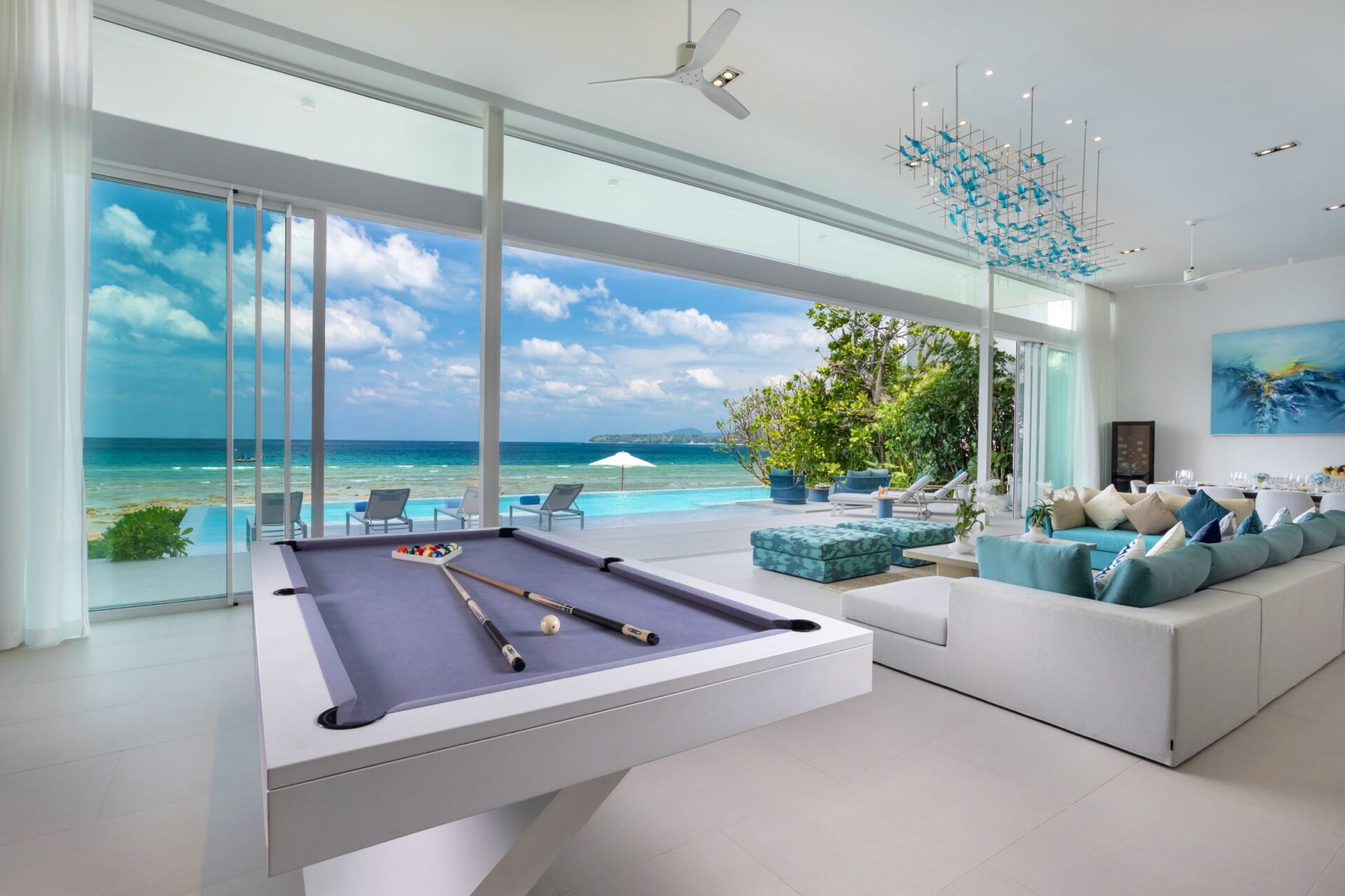 Villa Anda Luxus Ferienhaus Ohuket Thailand Am Strand Mieten Wohnbereich