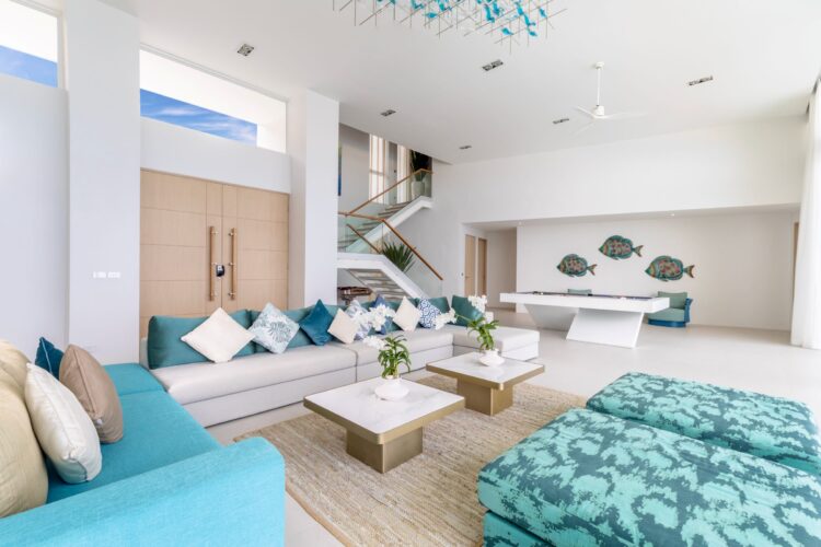 Villa Anda Luxus Ferienhaus Ohuket Thailand Am Strand Mieten Wohnzimmer