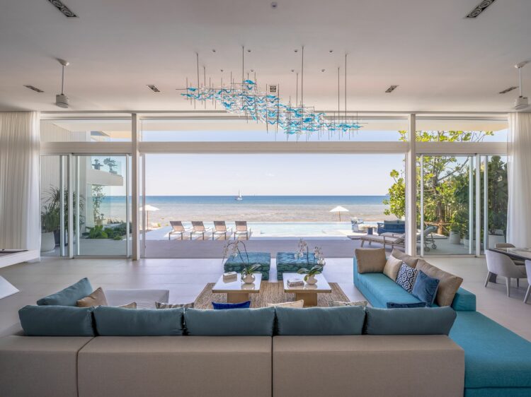 Villa Anda Luxus Ferienhaus Phuket Thailand Meerblick Vom Wohnzimmer