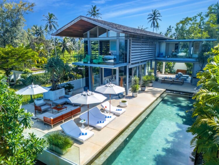 Villa Aqua Luxus Ferienhaus Phuket Am Strand Mieten Außenansicht
