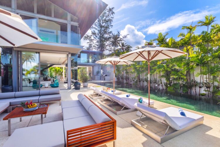 Villa Aqua Luxus Ferienhaus Phuket Am Strand Mieten Lounge
